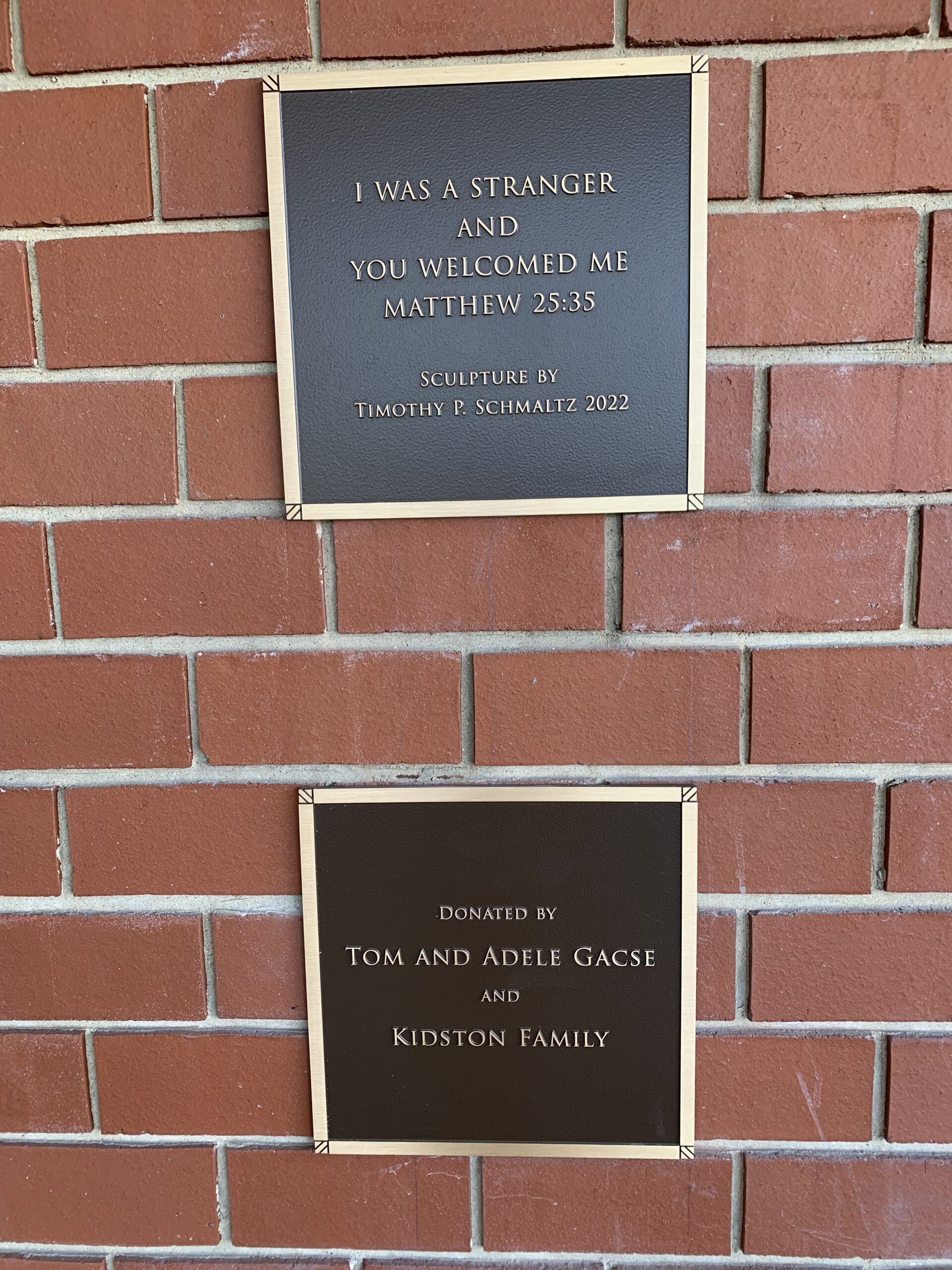 When I was a stranger