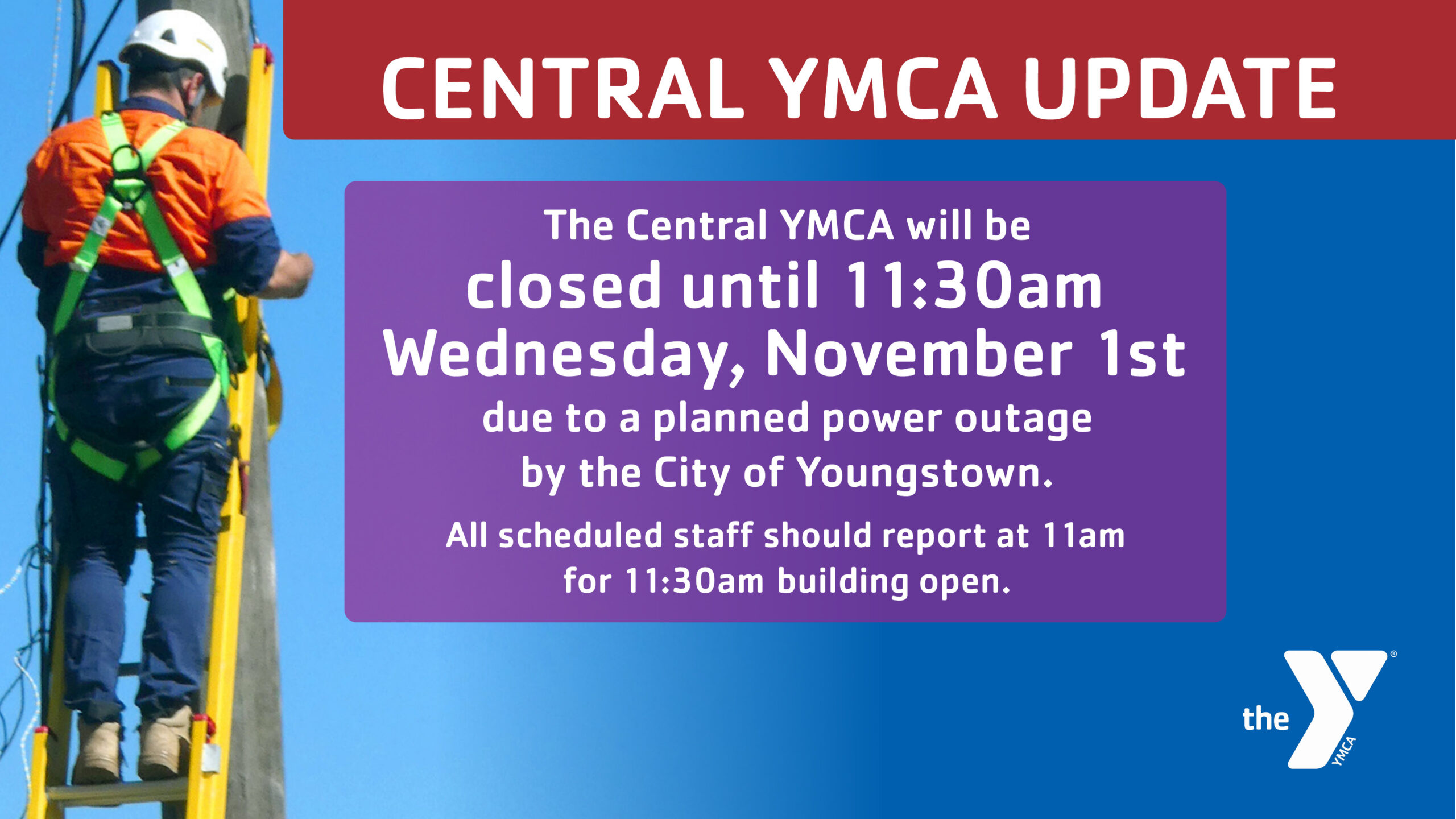 CENTRAL YMCA CLOSED YMCA of Youngstown
